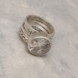 Silpada 925 Sterling Silver Ring with 4 bands. Size 7